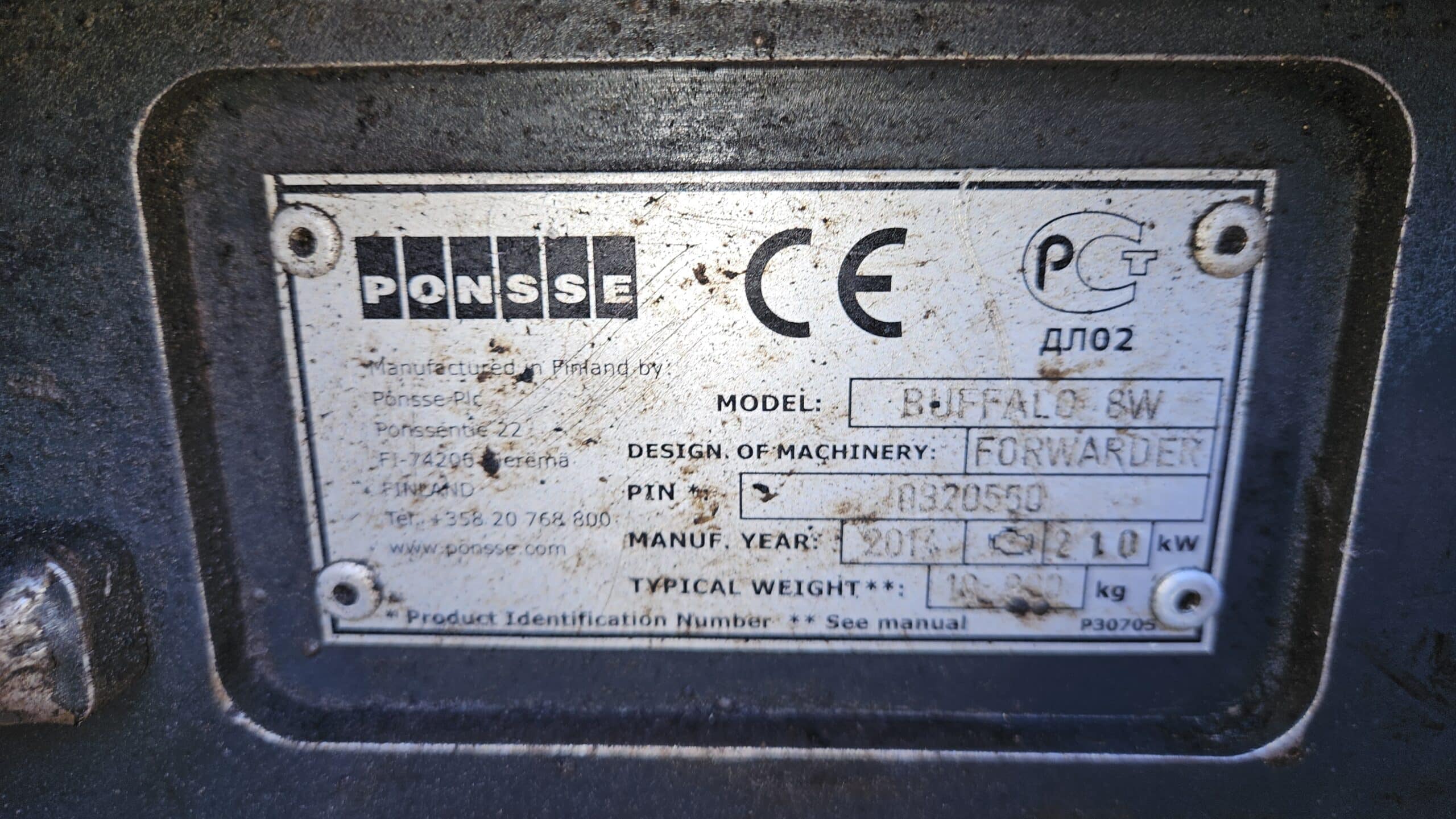 Ponsse Buffalo 8W 2014 — изображение 7